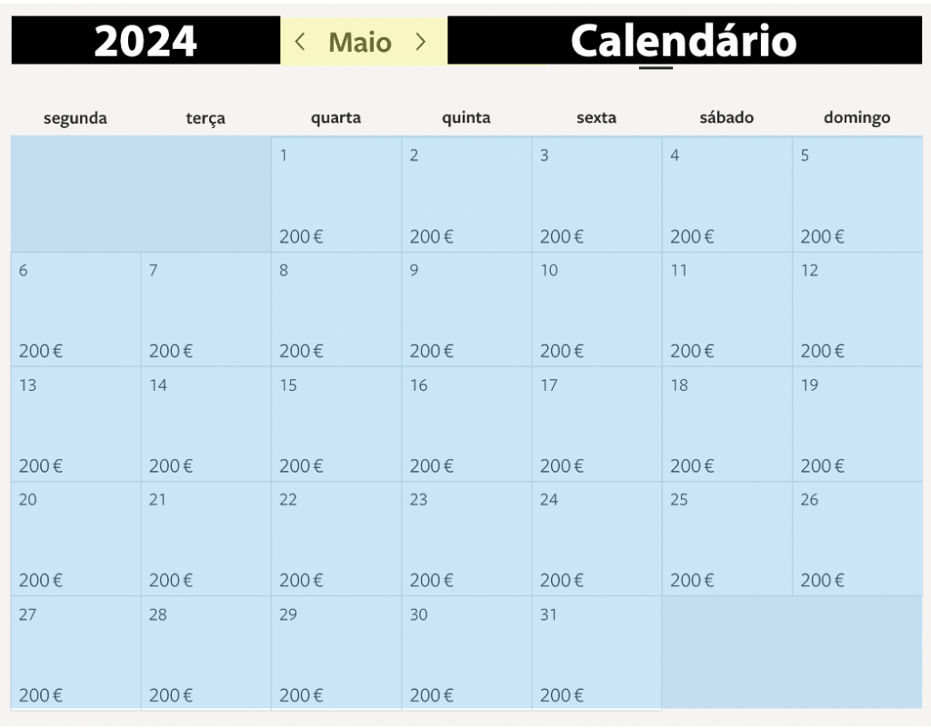 2024 05 Calendário